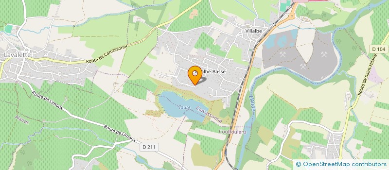 localisation de l'entreprise MONSIEUR DAMIEN CASSERON  CARCASSONNE