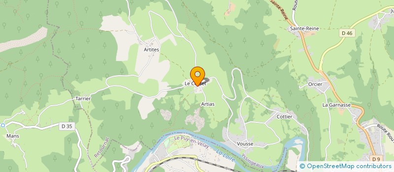 localisation de l'entreprise MONSIEUR DAMIEN CASSOUX  RETOURNAC