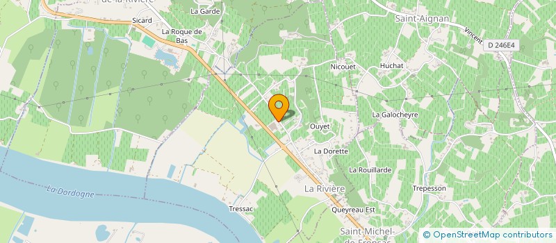 localisation de l'entreprise MONSIEUR DAMIEN CAZADIEU  LA RIVIERE