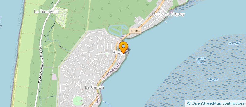 localisation de l'entreprise MONSIEUR DAMIEN CERVERA  LEGE-CAP-FERRET