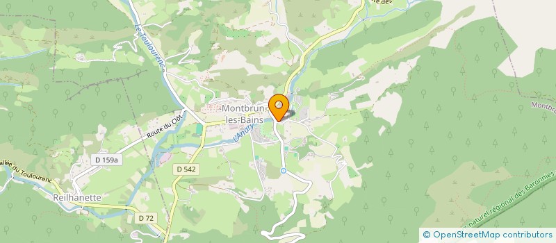 localisation de l'entreprise MONSIEUR DAMIEN CHABRAND  MONTBRUN-LES-BAINS