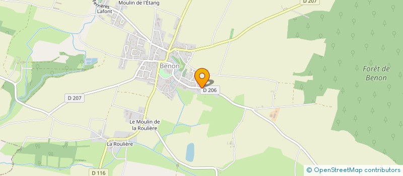 localisation de l'entreprise MONSIEUR DAMIEN CHAGNAUD  BENON