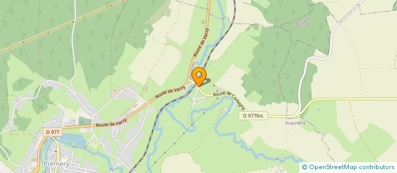 localisation de l'entreprise MONSIEUR DAMIEN CHAGNET  PREMERY