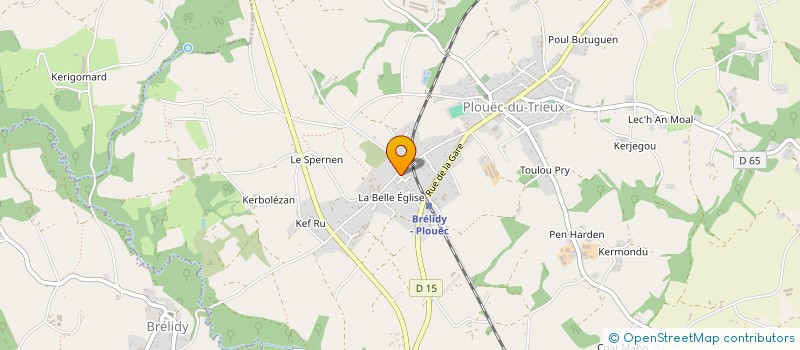 localisation de l'entreprise MONSIEUR DAMIEN CHANVRIL  PONTRIEUX