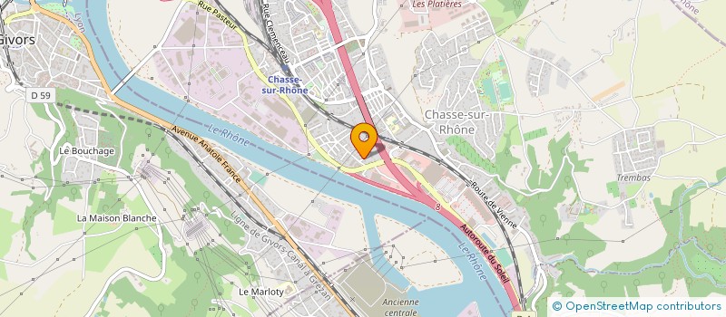 localisation de l'entreprise MONSIEUR DAMIEN CHARBONNIER à CHASSE-SUR-RHONE