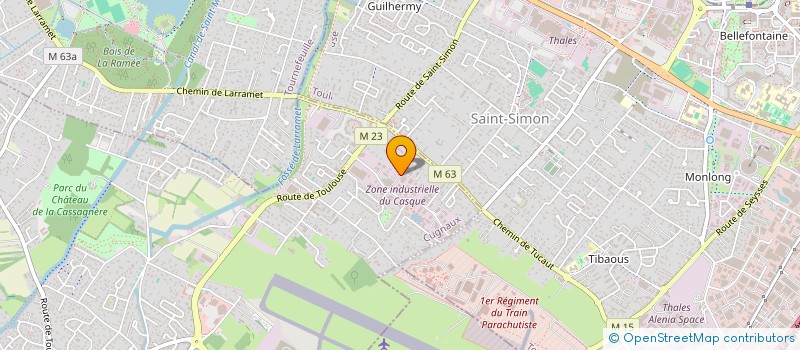 localisation de l'entreprise MONSIEUR DAMIEN CHARBONNIER  CUGNAUX