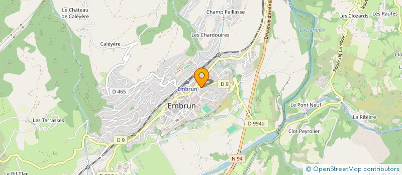 localisation de l'entreprise MONSIEUR DAMIEN CHARDON  EMBRUN