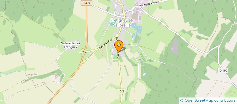 localisation de l'entreprise MONSIEUR DAMIEN CHARPILLET  FRETIGNEY-ET-VELLOREILLE