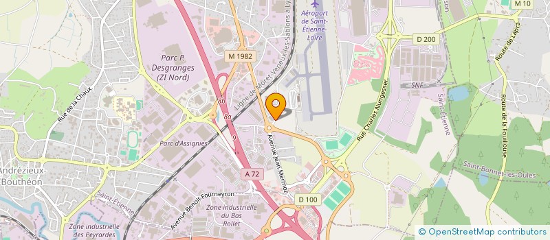 localisation de l'entreprise MONSIEUR DAMIEN CHARRIER  ANDREZIEUX-BOUTHEON