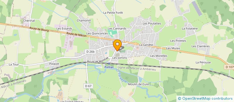 localisation de l'entreprise MONSIEUR DAMIEN CHARTON à POLLIAT