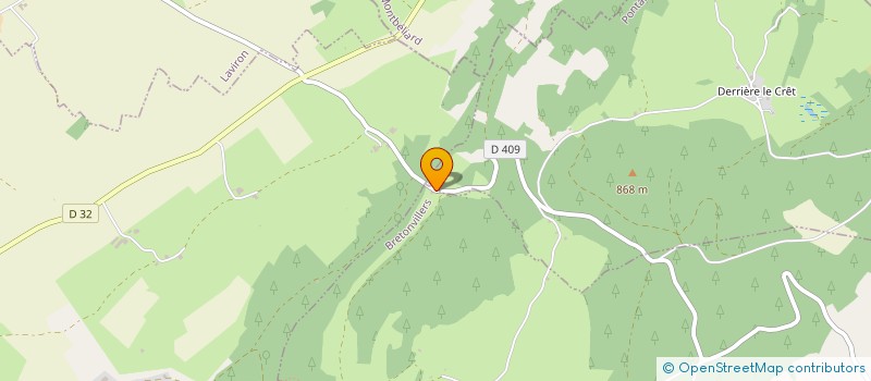 localisation de l'entreprise MONSIEUR DAMIEN CHATELAIN  BRETONVILLERS