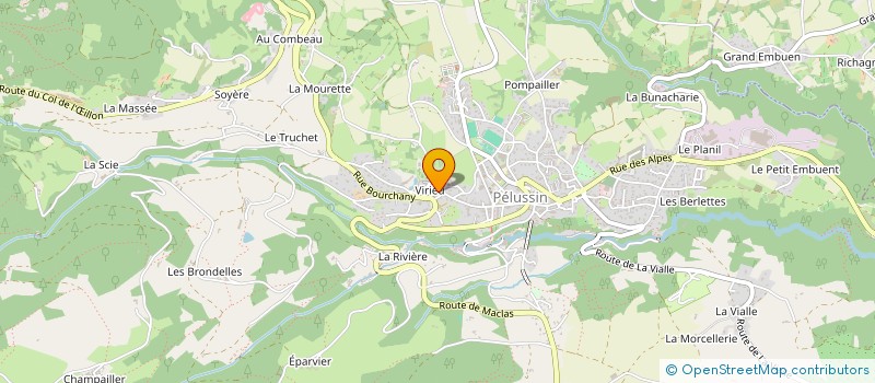 localisation de l'entreprise MONSIEUR DAMIEN CHAUVEAU  PELUSSIN