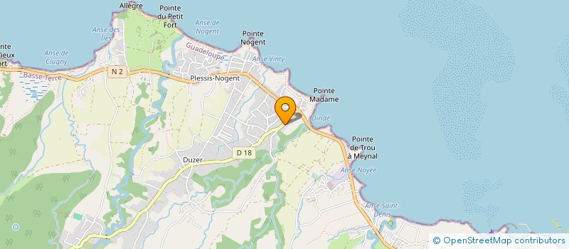 localisation de l'entreprise MONSIEUR DAMIEN CHAUVET  SAINTE-ROSE