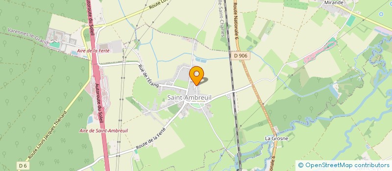 localisation de l'entreprise MONSIEUR DAMIEN CHAVANNE  SAINT-AMBREUIL