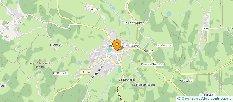 localisation de l'entreprise MONSIEUR DAMIEN CHEZEAUD  BENEVENT-L'ABBAYE