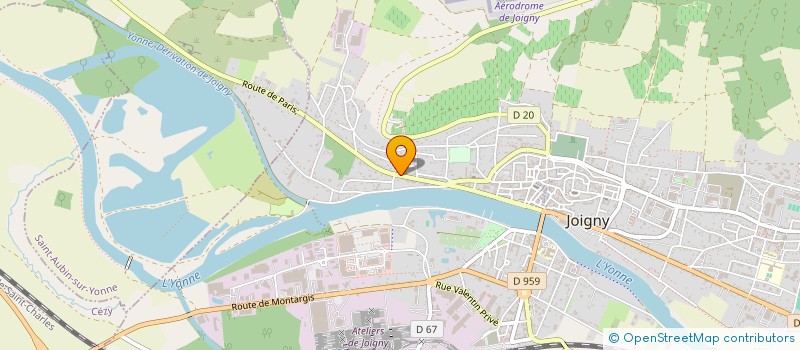 localisation de l'entreprise MONSIEUR DAMIEN CHICOUARD  JOIGNY