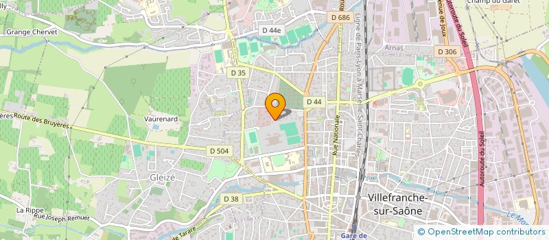 localisation de l'entreprise MONSIEUR DAMIEN CHINIARD  VILLEFRANCHE-SUR-SAONE