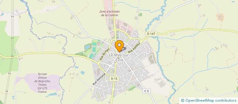 localisation de l'entreprise MONSIEUR DAMIEN CHIRON  LE MAY-SUR-EVRE