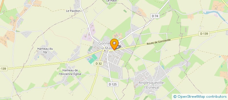 localisation de l'entreprise MONSIEUR DAMIEN CHOUQUET  GONNEVILLE-LA-MALLET