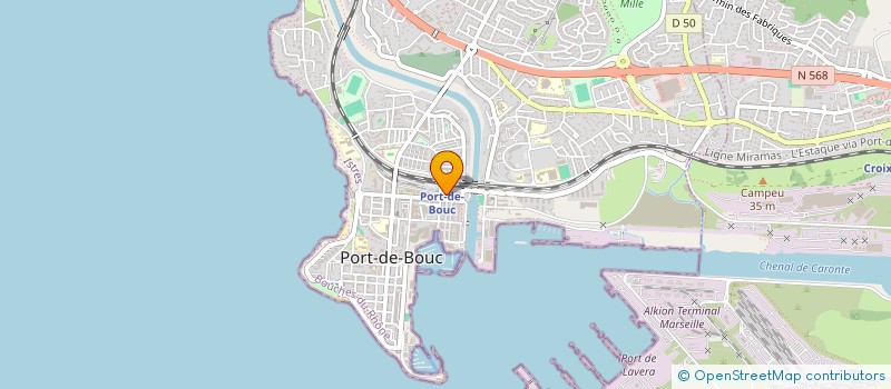 localisation de l'entreprise MONSIEUR DAMIEN CHRETIEN  PORT-DE-BOUC