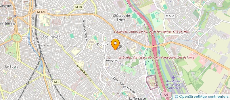 localisation de l'entreprise MONSIEUR DAMIEN CHRISTOPHE à TOULOUSE