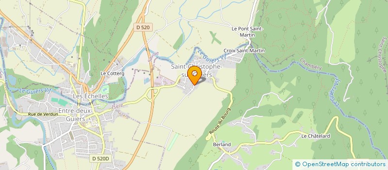 localisation de l'entreprise MONSIEUR DAMIEN CLAIR  SAINT-CHRISTOPHE-SUR-GUIERS