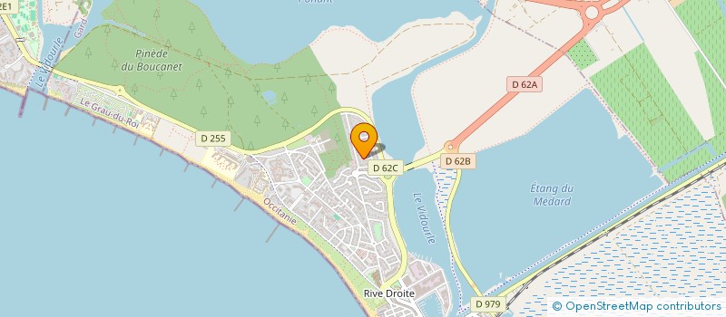 localisation de l'entreprise MONSIEUR DAMIEN CLEMENT  LE GRAU-DU-ROI