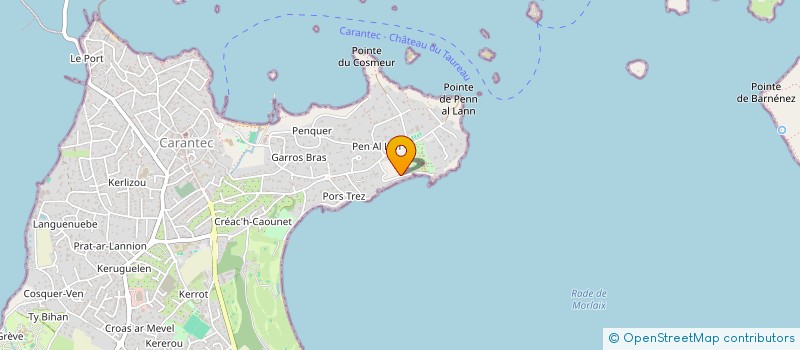 localisation de l'entreprise MONSIEUR DAMIEN CLOAREC  CARANTEC