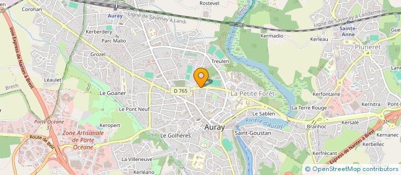 localisation de l'entreprise MONSIEUR DAMIEN CLOEREC à AURAY