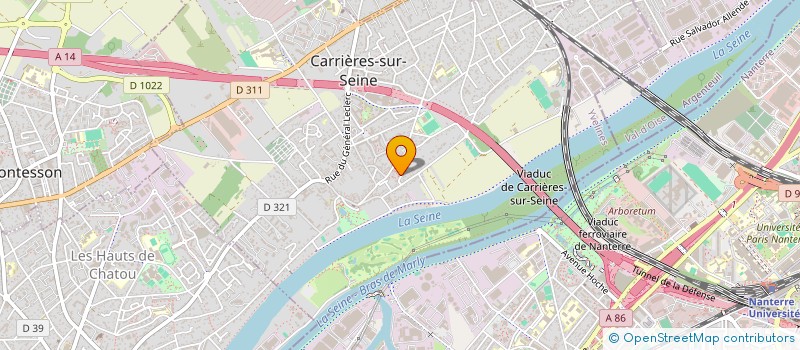 localisation de l'entreprise MONSIEUR DAMIEN COCHO  CARRIERES-SUR-SEINE