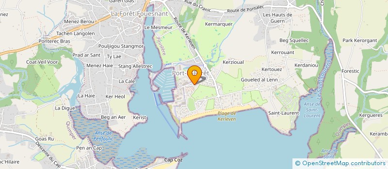 localisation de l'entreprise MONSIEUR DAMIEN COGORDAN  LA FORET-FOUESNANT