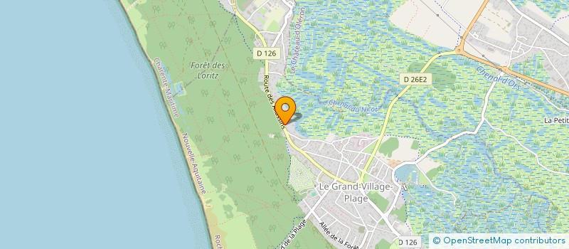 localisation de l'entreprise MONSIEUR DAMIEN COICAUD  LE GRAND-VILLAGE-PLAGE