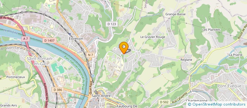 localisation de l'entreprise MONSIEUR DAMIEN COIFFET à VIENNE