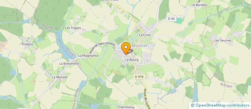 localisation de l'entreprise MONSIEUR DAMIEN COLCOMBET  MONTRET