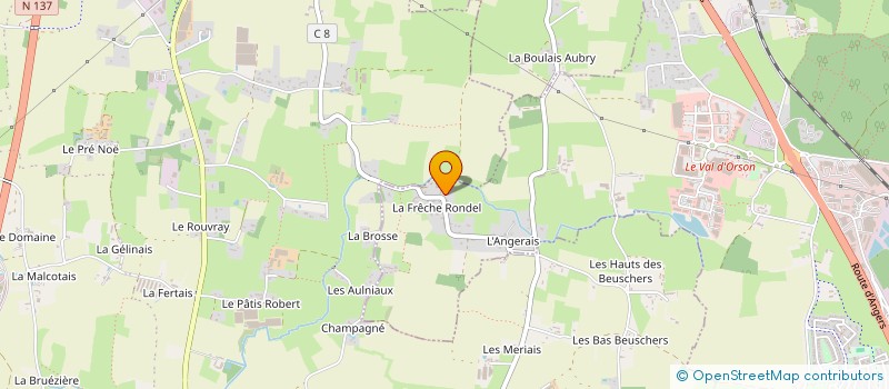 localisation de l'entreprise MONSIEUR DAMIEN COLLOC  VERN-SUR-SEICHE