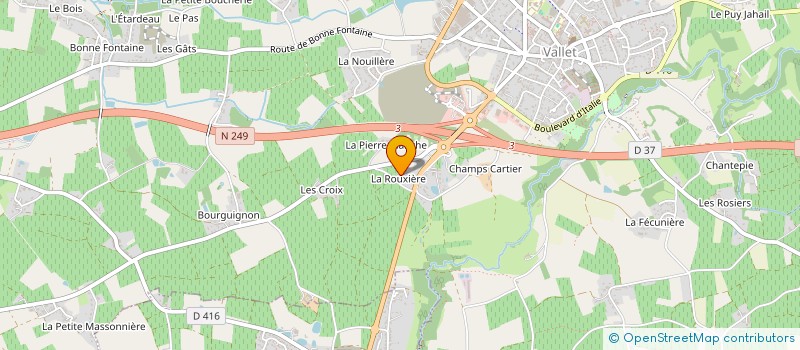 localisation de l'entreprise MONSIEUR DAMIEN COLOMBIER  VALLET