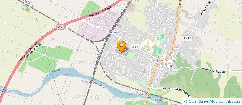 localisation de l'entreprise MONSIEUR DAMIEN COMBEL  LIVRON-SUR-DROME