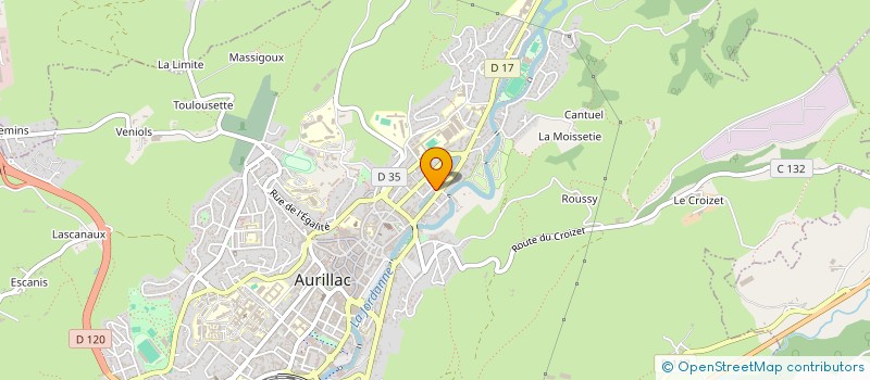 localisation de l'entreprise MONSIEUR DAMIEN CONDAMINE à AURILLAC