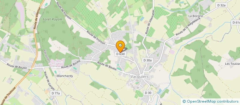 localisation de l'entreprise MONSIEUR DAMIEN CONSTANT  VACQUIERS