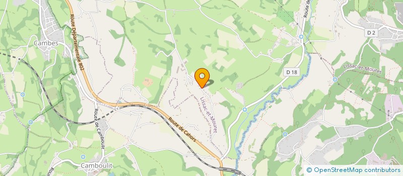 localisation de l'entreprise MONSIEUR DAMIEN CONTE  LISSAC-ET-MOURET