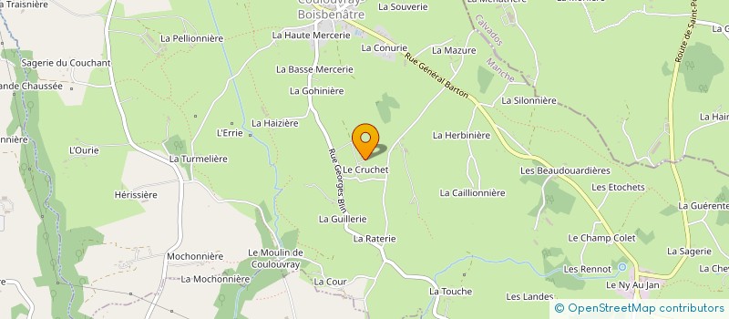 localisation de l'entreprise MONSIEUR DAMIEN COQUELIN  COULOUVRAY-BOISBENATRE