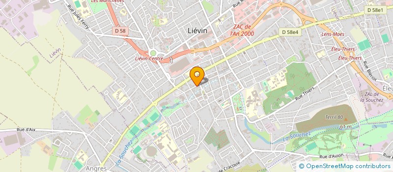 localisation de l'entreprise MONSIEUR DAMIEN CORAZZA  LIEVIN