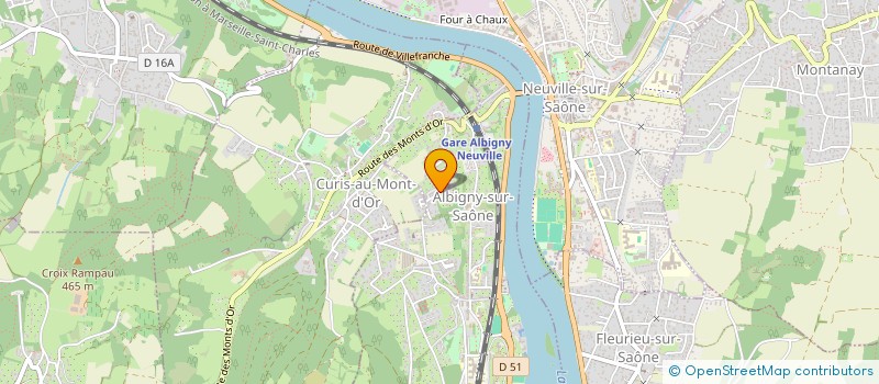 localisation de l'entreprise MONSIEUR DAMIEN CORBE  ALBIGNY-SUR-SAONE