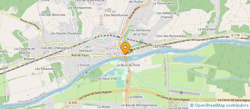 localisation de l'entreprise MONSIEUR DAMIEN COSME  MONTRICHARD-VAL-DE-CHER