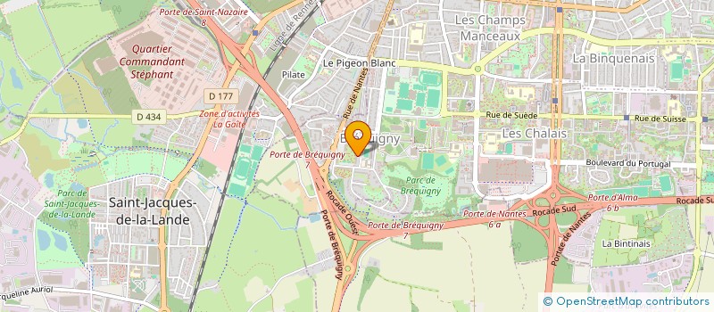 localisation de l'entreprise MONSIEUR DAMIEN COTTEREAU à RENNES