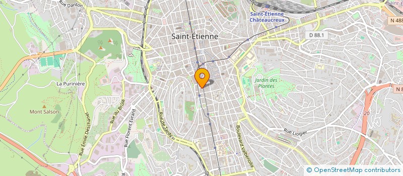 localisation de l'entreprise MONSIEUR DAMIEN COUDERT  SAINT-ETIENNE