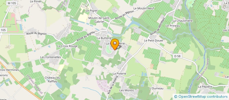 localisation de l'entreprise MONSIEUR DAMIEN COULOIGNIER  CHATEAU-THEBAUD