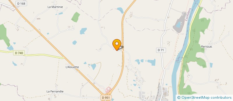 localisation de l'entreprise MONSIEUR DAMIEN COUSIN  CONFOLENS