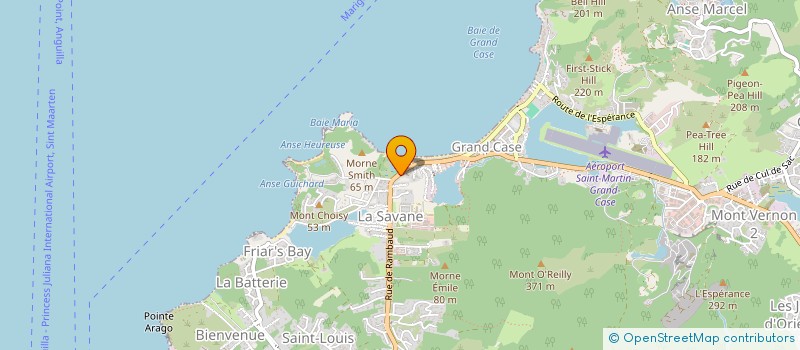 localisation de l'entreprise MONSIEUR DAMIEN COUSINEAU  SAINT-MARTIN