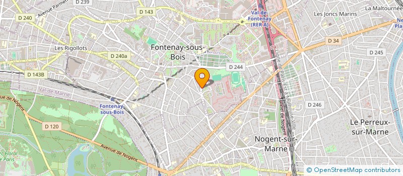 localisation de l'entreprise MONSIEUR DAMIEN COUVAUD à FONTENAY-SOUS-BOIS